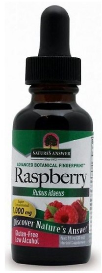 Natures Answer Answer Raspberry ekstrakt z liści maliny właściwej suplement diety 30ml