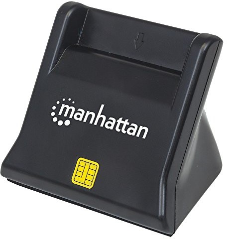 Manhattan 102025 czytnik USB-SmartCard-/SIM-czytnik kart pamięci i podstawka USB 2.0 Typ kontaktowych Desktop zewnętrzny czarny 102025