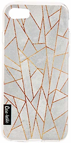 Casetastic Etui na telefon komórkowy iPhone 7 / iPhone 8 z dużą ilością miejsca na Twoje dokumenty, kartę bankową itp. Etui absorbujące wstrząsy i zarysowania z pękniętym betonem - CASETASTIC 48255