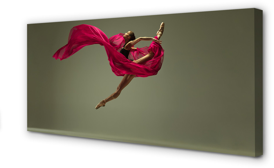 PL Tulup Obrazy na płótnie Kobieta szpagat różowy materiał 140x70cm