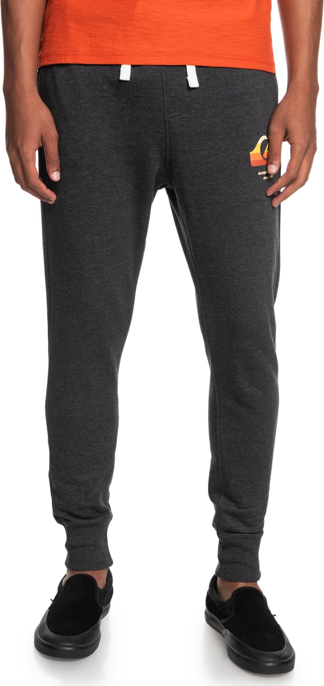 Quiksilver spodnie dresowe męskie BLOCK SLIM JOGGER Dark Grey Heather KRPH