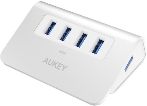 AUKEY CB-H5 aluminiowy HUB USB-A | 4xUSB 3.0 | 5Gbps CB-H5