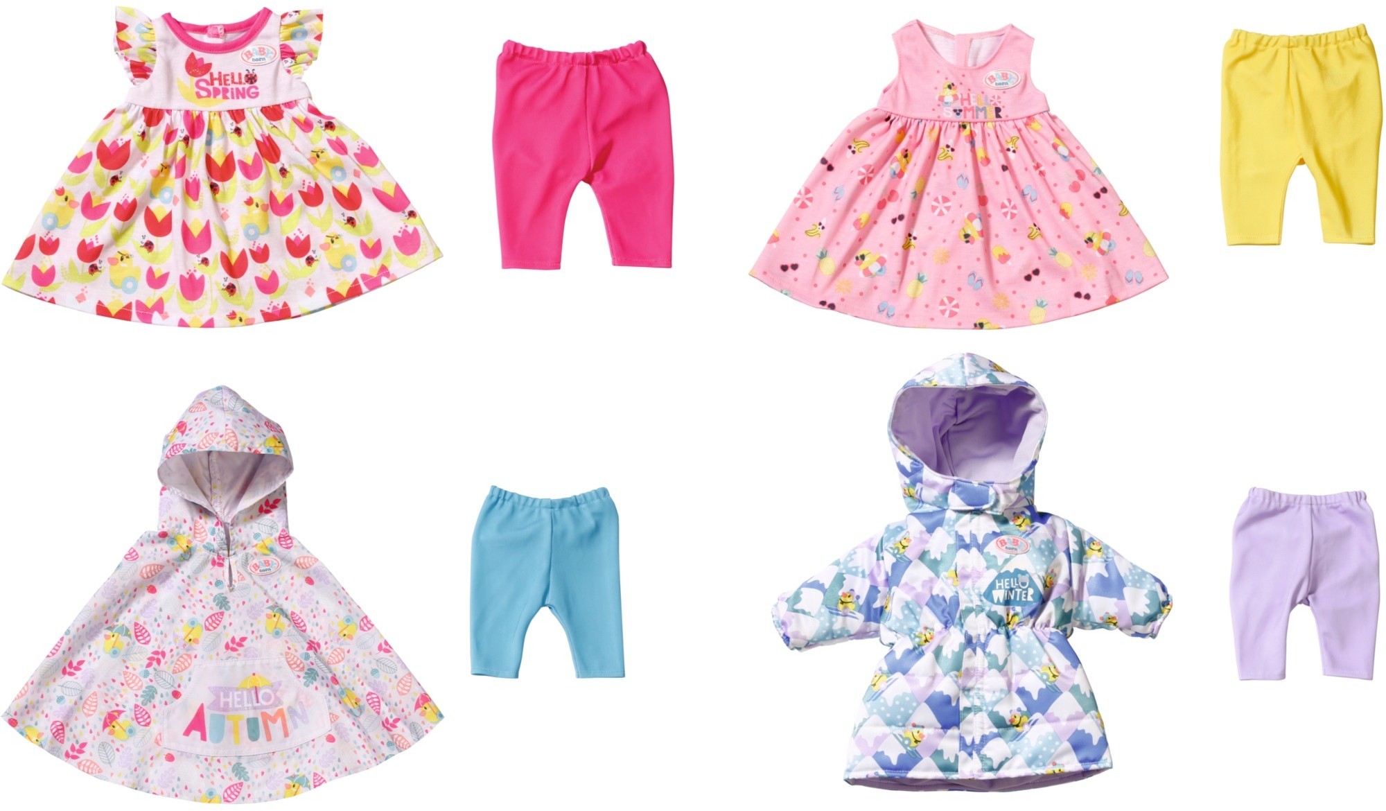 Zapf Creation Creation 4 Seasonal Outfit Set, Doll accessories