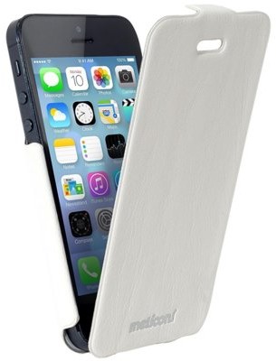 Meliconi Meliconi Etui MELICONI Slim Flap do Apple iPhone 5/5S Biały