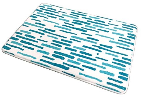 MSV dywanik łazienkowy Loft z pianki memory 50 x 70 cm, niebieski, 50 x 70 x 15 cm 142056