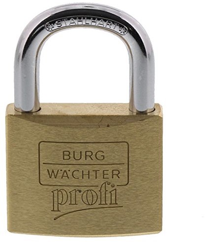 Burg Wächter Burg-Wächter Profi 116 30 kłódka, mosiężny korpus, hartowana, podwójnie ryglowana Profi 116 50 Messing
