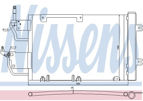 NISSENS Skraplacz, klimatyzacja 940052