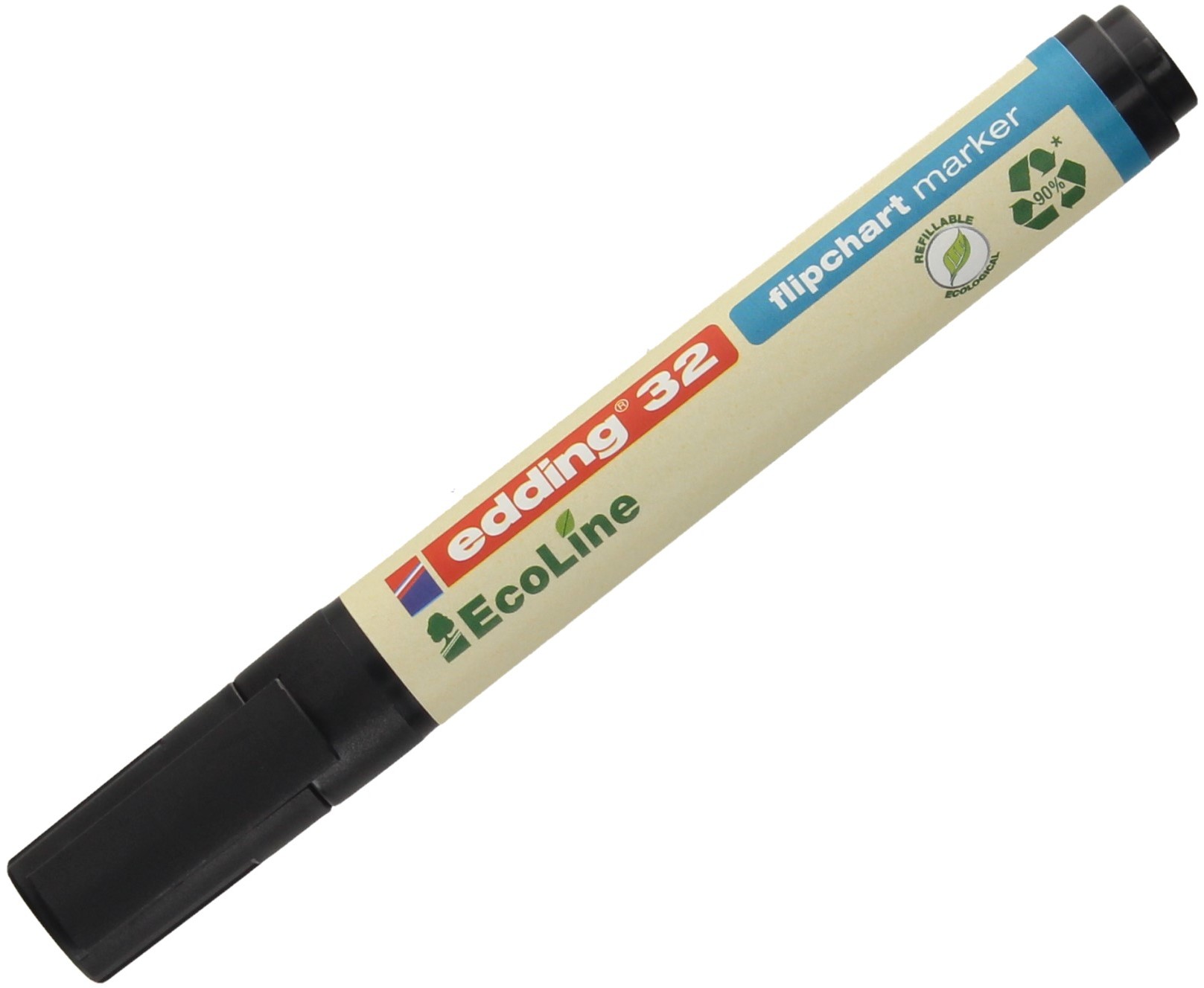 EDDING Marker flipchart 1-5mm czarny ścięty Edding 32 EcoLine