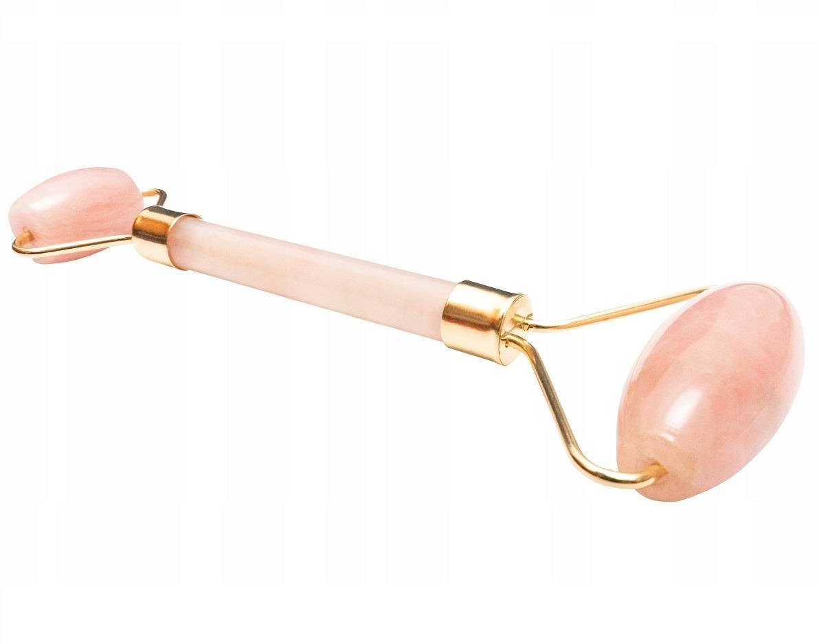 CLAVIER Gua Sha Roller wałek do masażu twarzy wykonany z kwarcu różowego 89685-uniw
