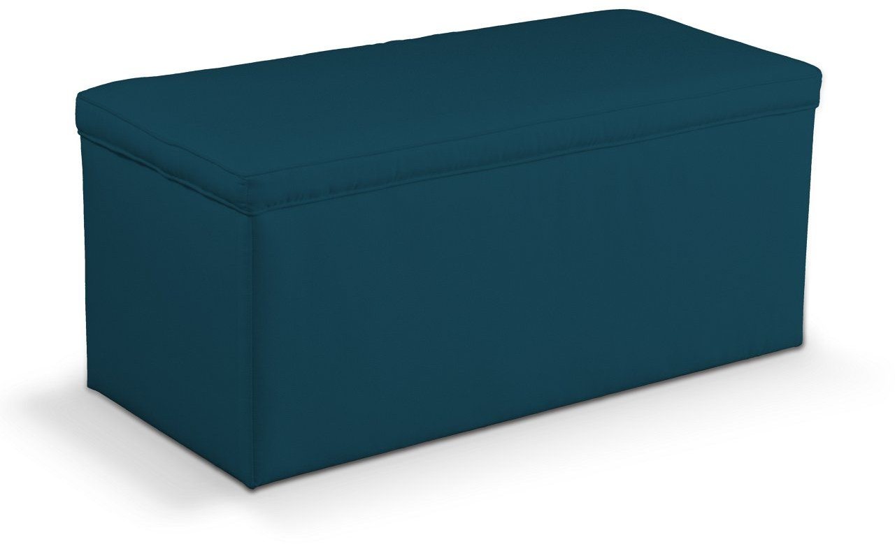 Dekoria Skrzynia tapicerowana pruski błękit 120x40x40 cm Velvet 526-704-16