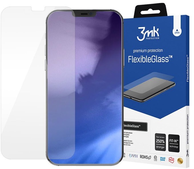 3MK Szkło ochronne Flexible Glass 7H do Apple iPhone 12 12 Pro 6.1 8677X10