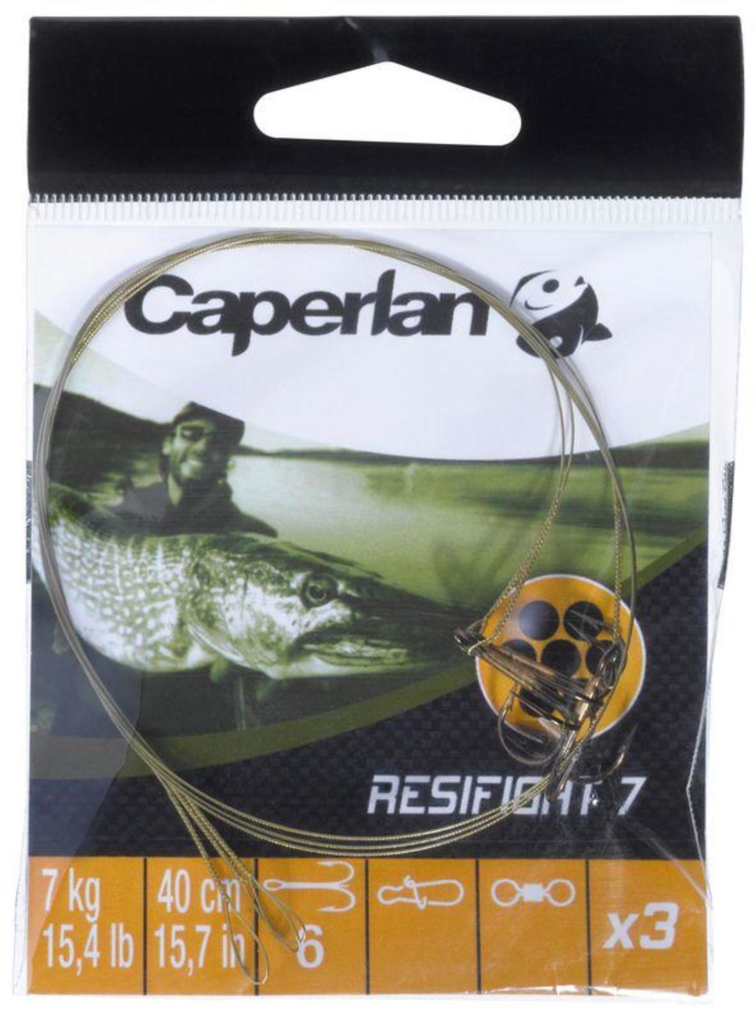 Zdjęcia - Pozostały sprzęt wędkarski Caperlan Przypon na drapieżniki Resifight 7 kotwiczka trójramienna 7 kg x 3 