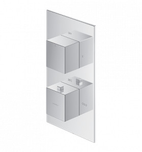 Omnires FR7136RO CR Termostatyczna bateria prysznicowo-wannowa podtynkowa element natynkowy chrom