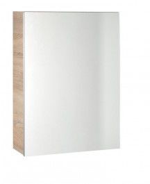 Aqualine VEGA szafka z lustrem, 50x70x18cm, dąb platin VG850