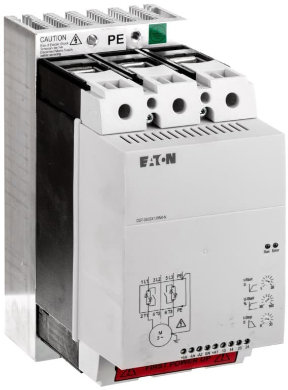 Eaton Softstart 3-fazowy 400VAC 135A 75kW/400V Uc=24V AC/DC DS7-340SX135N0-N 134921
