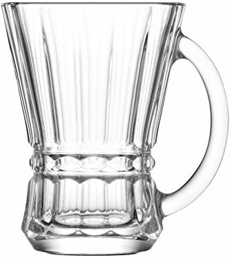 LAV Venus przezroczyste szklanki do herbaty, kawy, cappuccino, latte, 150 cl, szklanki do gorących napojów, zestaw 6 szt (LV-VNS405E)