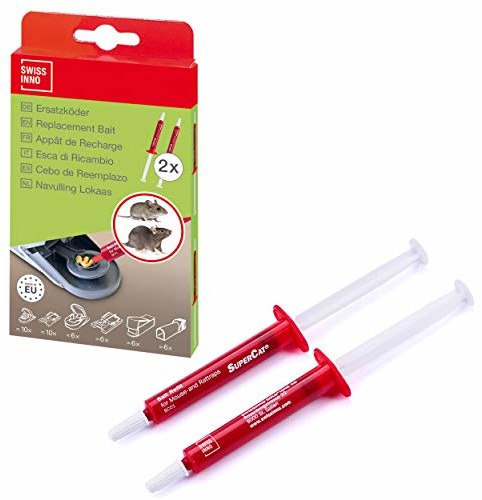 SWISSINNO SOLUTIONS Zapasowa przynęta SuperCat do pułapki na myszy, 2 szt. paczka, czerwony