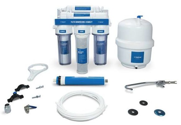 Filtr 5 stopniowy RO5 z korpusami przezroczystymi MA75-5KP