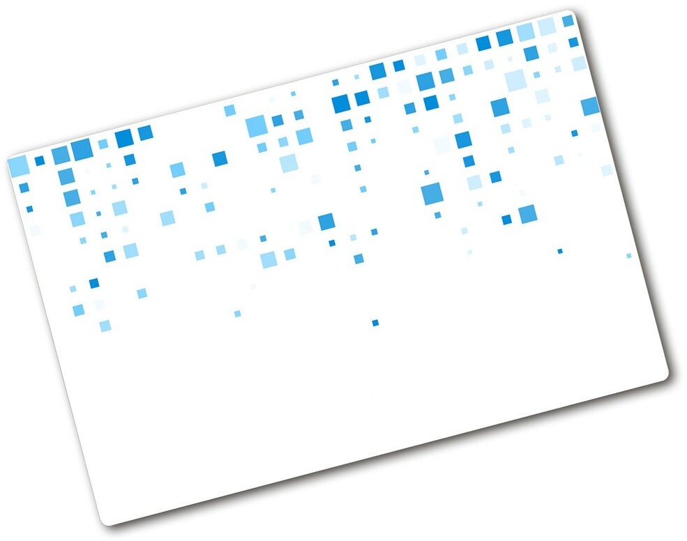 Deska kuchenna szklana Niebieskie kwadraty