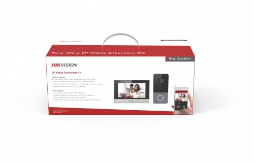 Hikvision Zestaw wideodomofonowy IP DS-KIS603-P(B) Hikvision DS-KIS603-P(B)