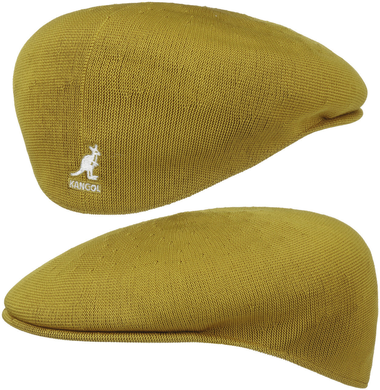 Kangol Płaski Kaszkiet 504 Tropic by musztardowy, L (58-59 cm)