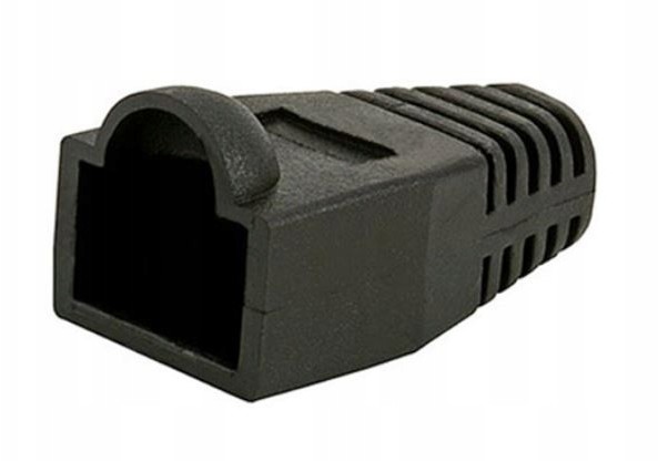 Osłonka osłonki na wtyk RJ45 50szt czarna