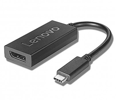 Lenovo 4X90Q93303 USB-C to DisplayPort Adapter, Black 4X90Q93303