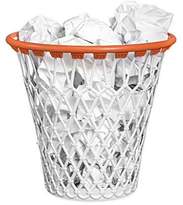 balvi Basket kosz na papier. Korzystając z wesołym wygląd stylizowany na Basketball kosza. Kolor: biały. Wyprodukowana z bardzo widerstandfaehigem tworzywo sztuczne. 26409