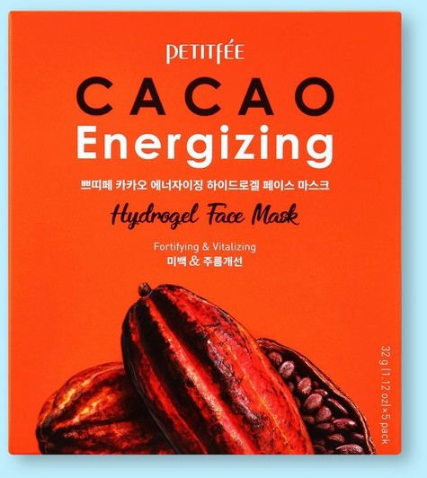 PETITFEE Koelf Koelf Cacao Energizing Hydrogel Face Mask - 30 g * 5 szt 2101470