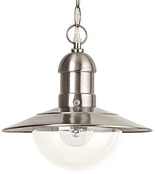 Rabalux Ogrodowa LAMPA wisząca OSLO 8764 zewnętrzna OPRAWA industrialny zwis outdoor IP44 stal nierdzewna 8764