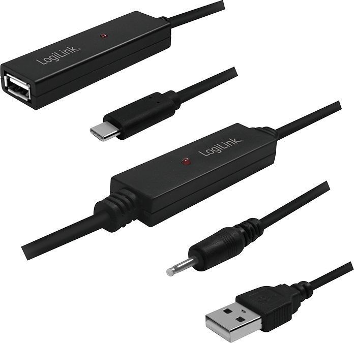 Logilink Kabel USB Aktywny kabel repeatera USB 2.0 gniazdo USB-C na USB A 40m UA0328