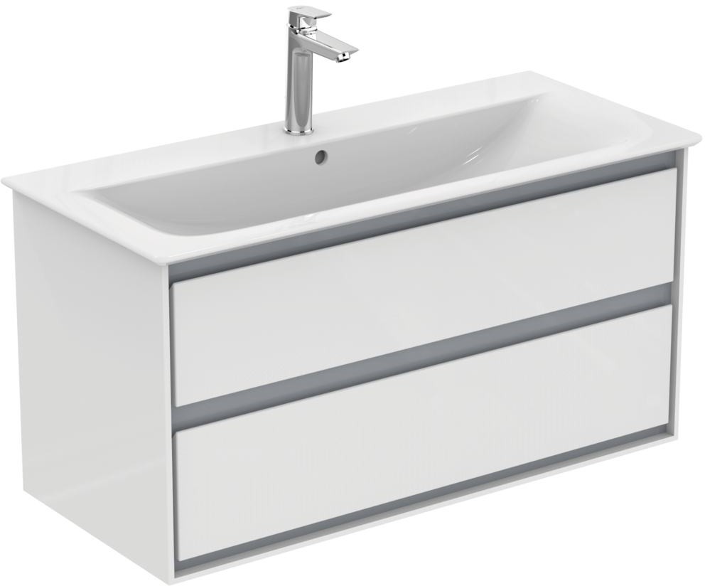 Ideal Standard Connect Air Szafka pod umywalkę 100x51,7x44 cm biała/jasnoszara mat E0821KN