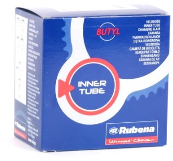 RUBENA Bicycle 17 Degree Schrader valve Tube (Black, 6 X 1 1/4) by 5 10302600 111