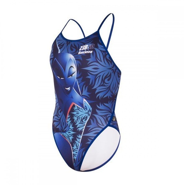 ZEROD ZEROD strój kąpielowy jednoczęściowy ONE PIECE RABENMAN MERMAID BLUE