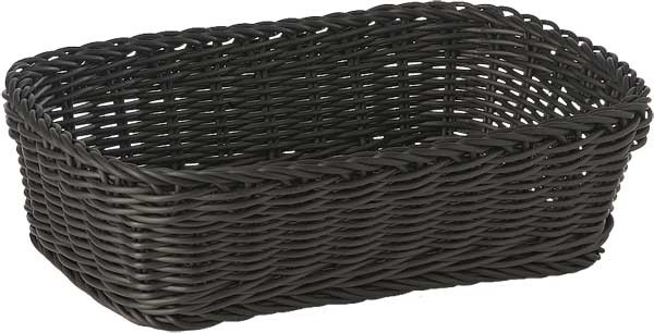 APS Koszyk prostokątny z polipropylenu 265x190x70 mm, czarny | Profi Line 50702
