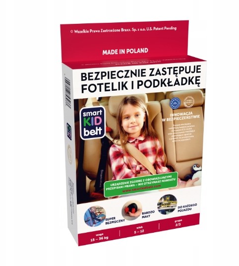 Smart Kid Belt Pasy Zastępujące Fotelik