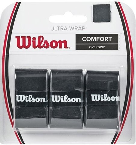 Wilson Owijki tenisowe Ultra Wrap (3 szt.) - black WRZ403000