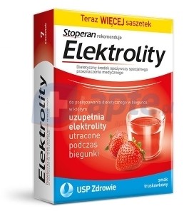 USP Zdrowie Elektrolity smak truskawkowy x7 saszetek