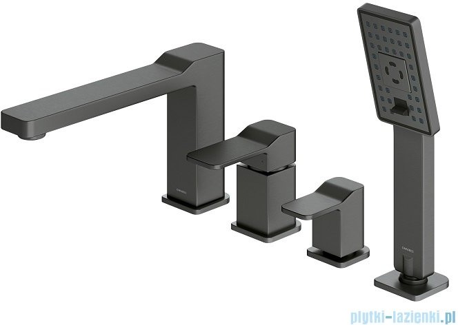 Omnires Slide bateria wannowa 4-otworowa kompletna grafit SL7732GR |