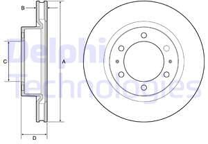 Delphi Tarcza hamulcowa BG4925C BG4925C