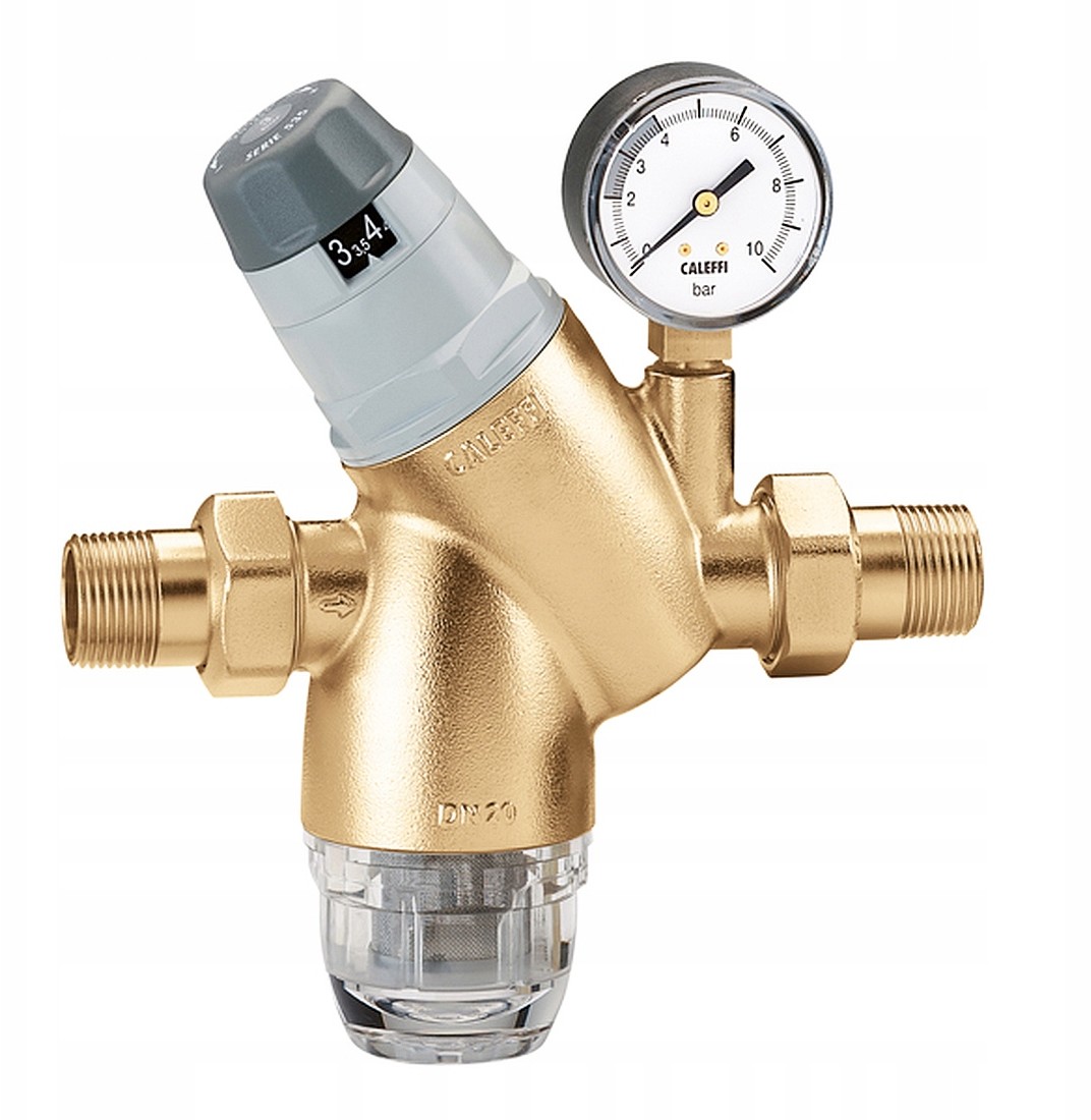 Caleffi Regulator Ciśnienia Wody 1 Cal + Manometr