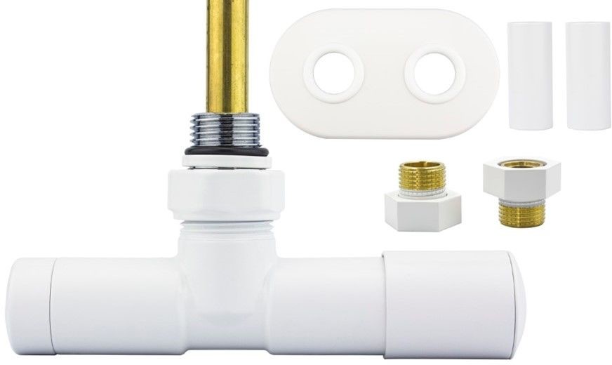 Varioterm Zawór regulacyjny UNICO All in One rozeta owalna - biały mat instalacja 1/2 - GZ1/2 prawy A000M875A021/P(GZ1/2)