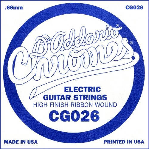 D'Addario ścienny Wound chromes Singles (.020  .026) .026 CG026