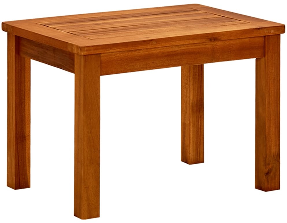 vidaXL Ogrodowy stolik kawowy, 50x35x36 cm, lite drewno akacjowe