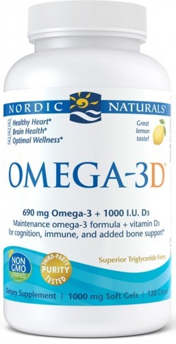 Omega Pharma Nordic Naturals 3D Cytryna (120 kaps) Nordic Naturals 2FD6-48361