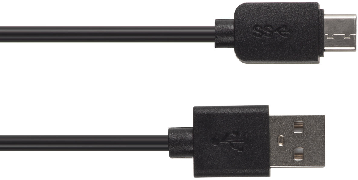 Maclean Kabel USB USB A USB C M/M Czarny 1m MCTV-831B