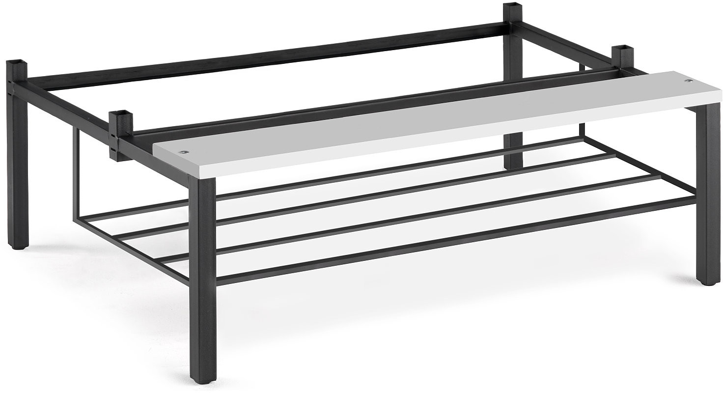 AJ Produkty Ławeczka z laminatu z półką na obuwie,, Szerokość:900mm