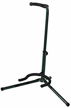 BSX Klassik stojak na gitarę, możliwość regulacji wysokości do 78 cm, podstawa 48 x 30 cm, zielony