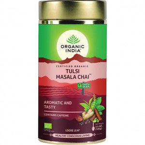 Organic India Herbata Masala Chai Tulsi Tea 100g sypana
