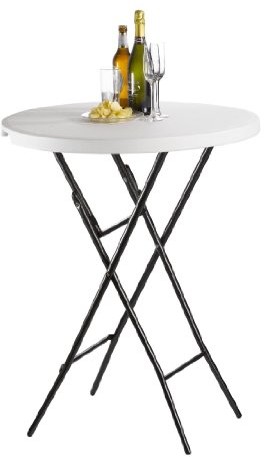 Saro Barbados impreza-stojący stolik, metalowy, biały, 80 x 80 x 110 cm BARBADOS
